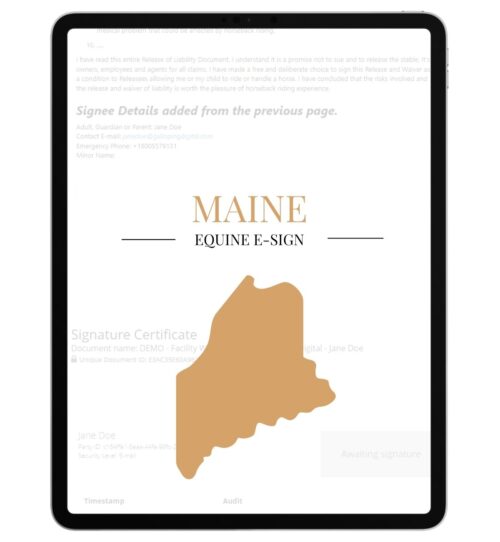 Maine Equine E-Sign