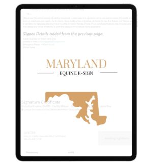 Maryland Equine E-Sign