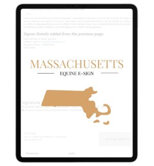 Massachusetts equine e-sign