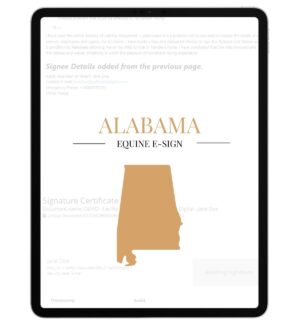 Alabama Equine E-Sign