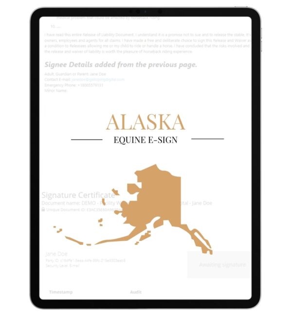 Alaska Equine E-Sign