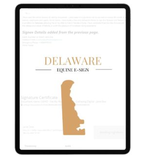 Delaware Equine E-Sign