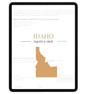 Idaho Equine E-Sign